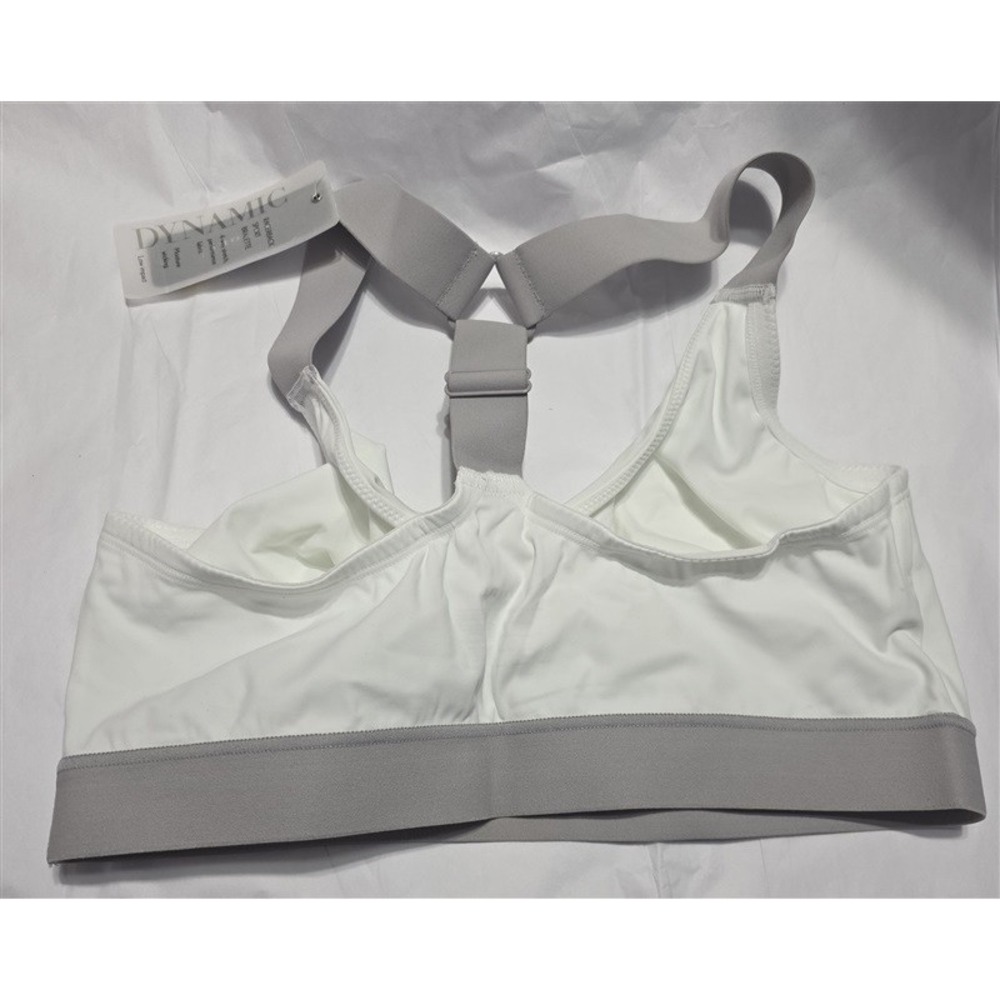 NWT Natori S NATORI RACERBACK SPORTS BRALETTE 755245 White 115360 - Picture 4 of 5